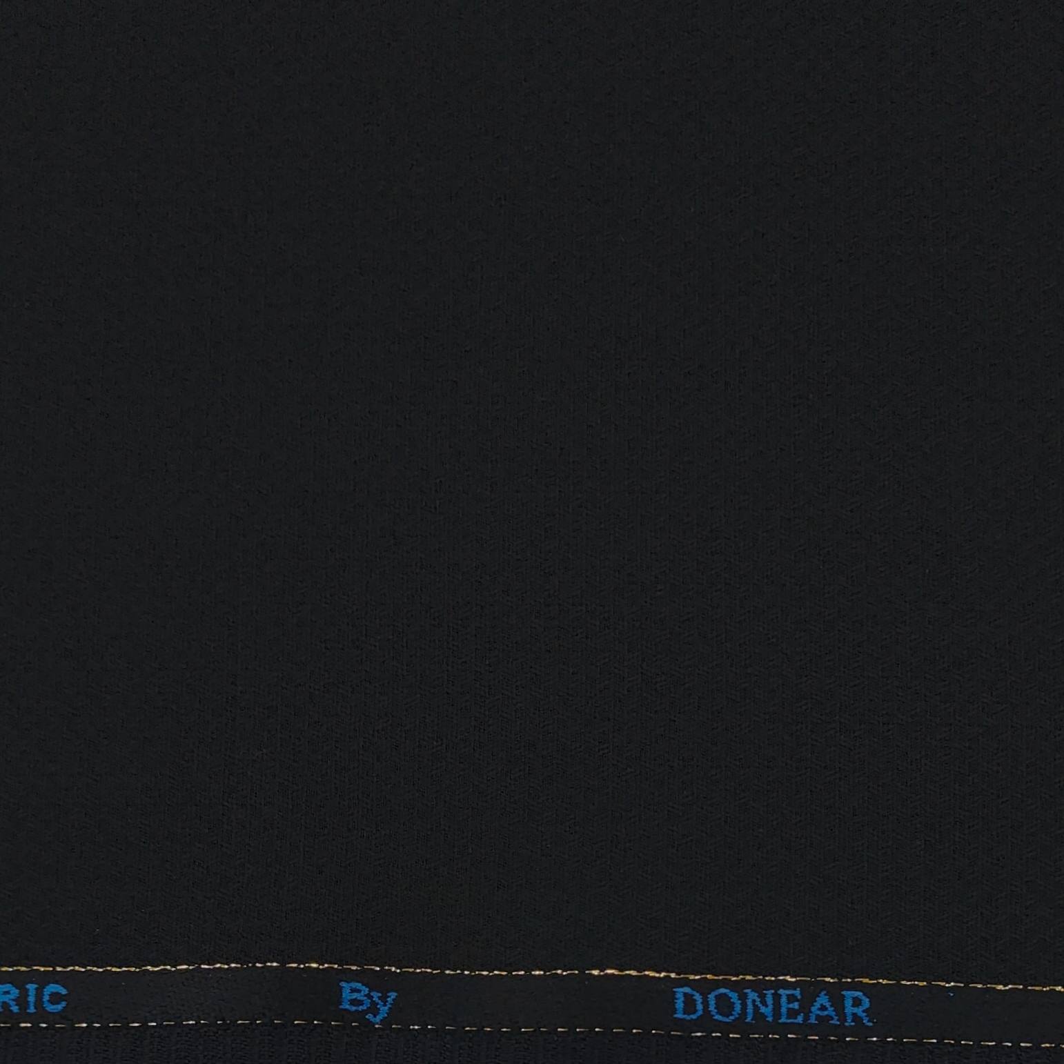 Trouser Fabric Donear Wool Blended Dobby Colour Black